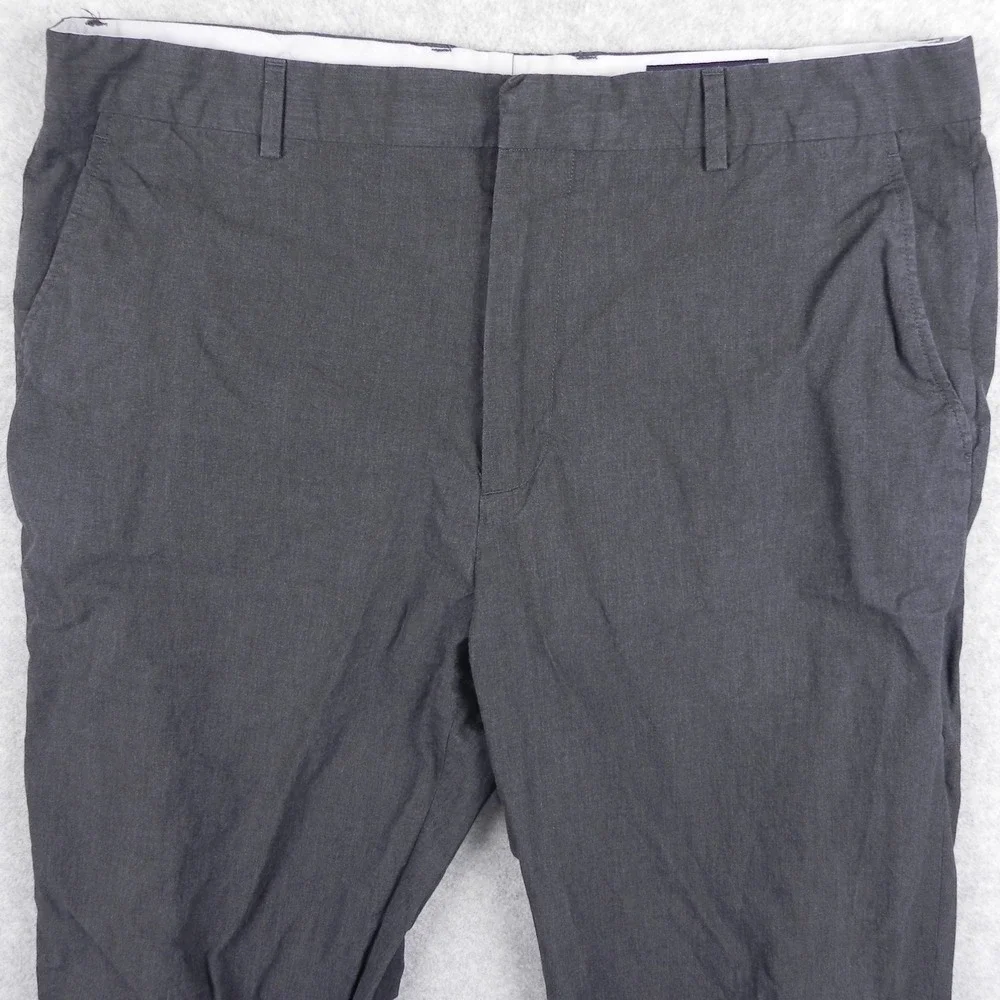 Banana Republic Pants Mens 36x36 Modern Fit Dress Suit Cotton Flat Front Gray